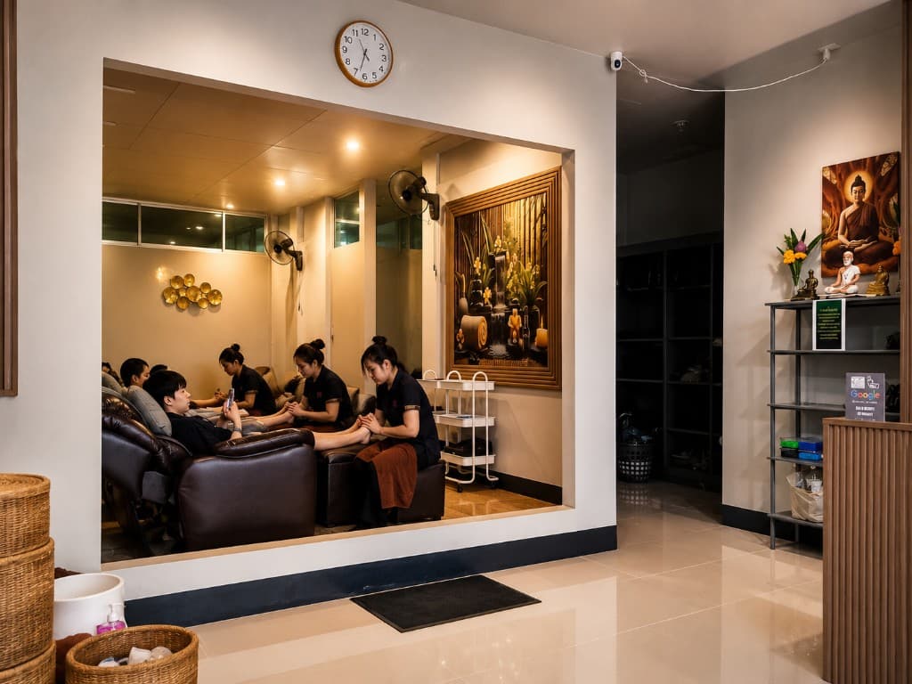 HOB Thai Massage lobby and foot massage room
